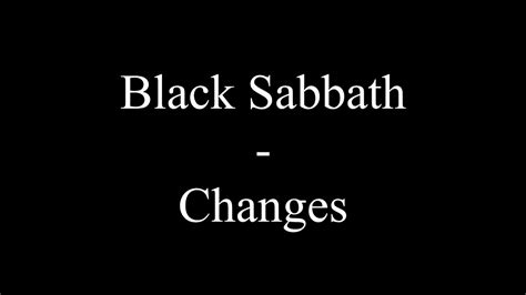 black sabbath song changes lyrics